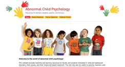 Desktop Screenshot of abnormalchildpsychology.org